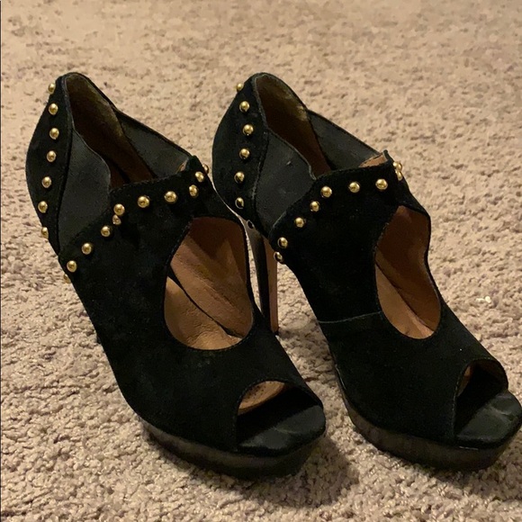 Corso Como Black Platform Heels - Picture 1 of 3